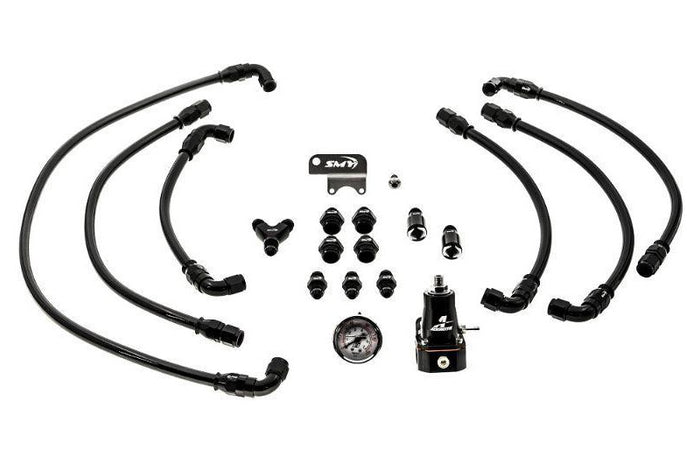 SMY V2 MAX Top Feed PTFE Fuel Line Kit w/ Fuel Pressure Regulator - 2002-2014 Subaru WRX / 2007-2021 Subaru WRX STI